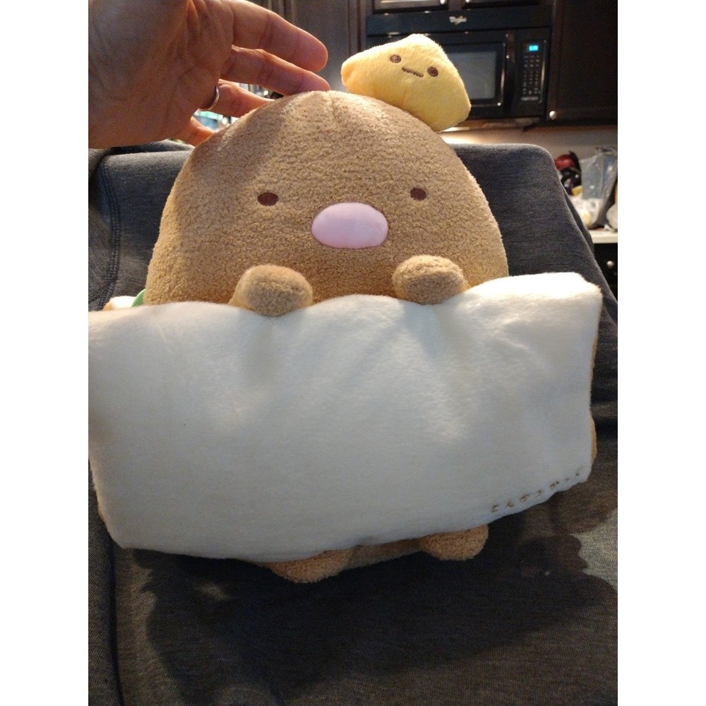 em description

NEW! San-X Sumikko Gurashi Tonkatsu Sandwich Plush 12" Tall 2018